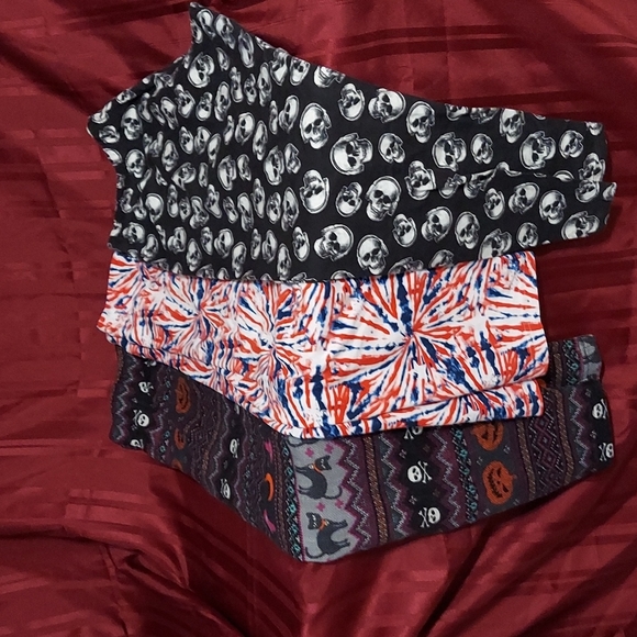 Terra & Sky Pants - 3 Pairs Leggings Ladies Size XL